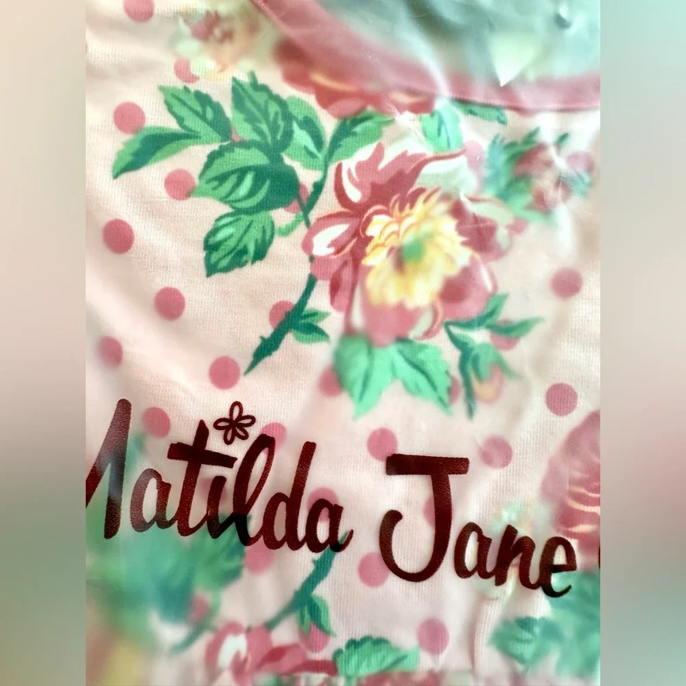 New! Matilda Jane Pretty In Pink Dress Size 4 New in Bag Easter Girls